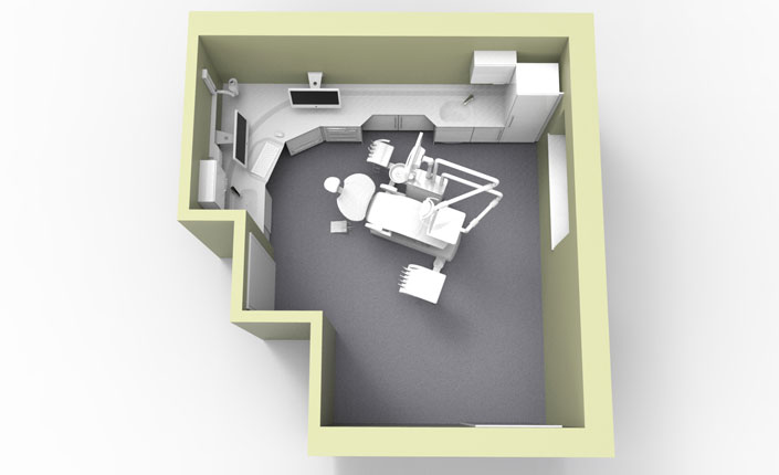 Dental Surgery Design 3D Drawing